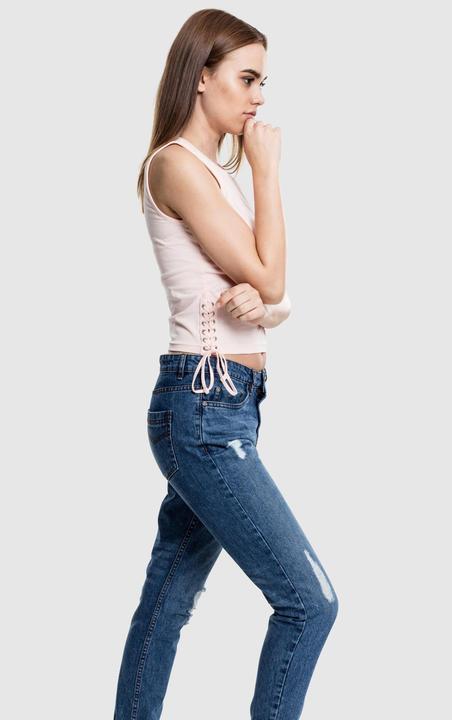Actual product image Urban Classics Ladies Lace Up Cropped Top (M)