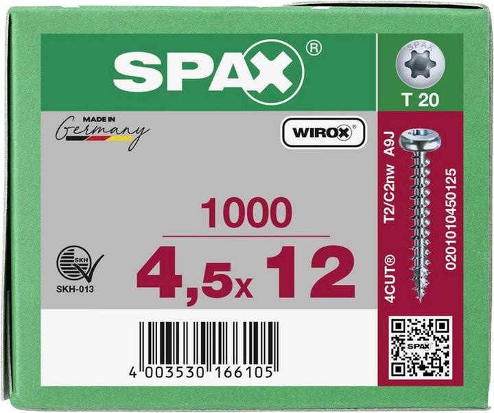 Produktbild Spax Spanplattenschrauben (1000 Schrauben pro Stück)