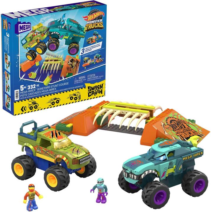 Produktbild Mega Monster Trucks Mega-Wrex Knochen Crash Stuntbahn