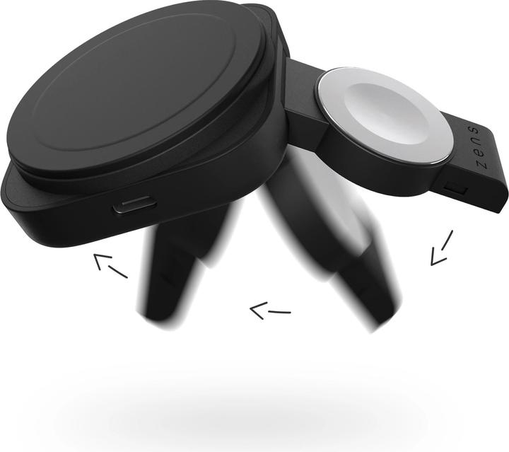 Actual product image Zens 1x 15W Qi2, 1x 5W Apple Watch incl. USB-C cable (20 W)