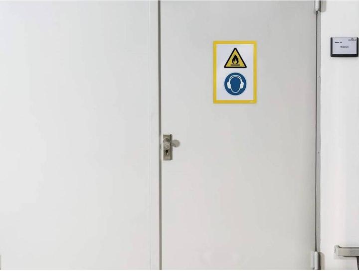 Actual product image Durable 2 magnetic frames self-adhesive DURAFRAME® yellow