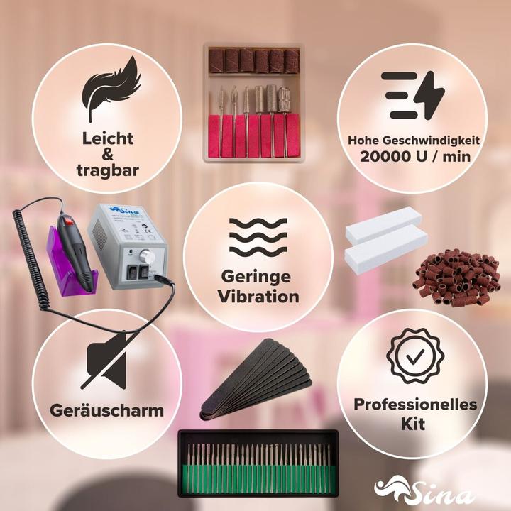 Image du produit Sina Set de fraises à ongles