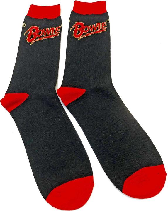 Actual product image David Bowie Unisex Adult Logo Socks (40.5 - 45.5)