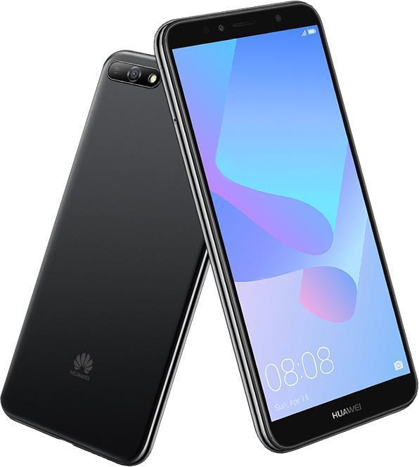 Huawei Y6 2018 (16 GB, Black, 5.70", Dual SIM + SD, 13 Mpx, 4G)