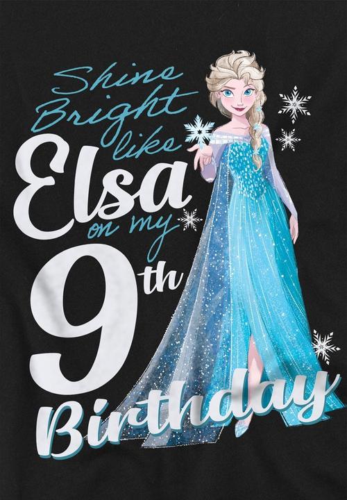 Immagine prodotto Disney Frozen Bright Like Elsa Maglietta Nono Compleanno Bambini (116)