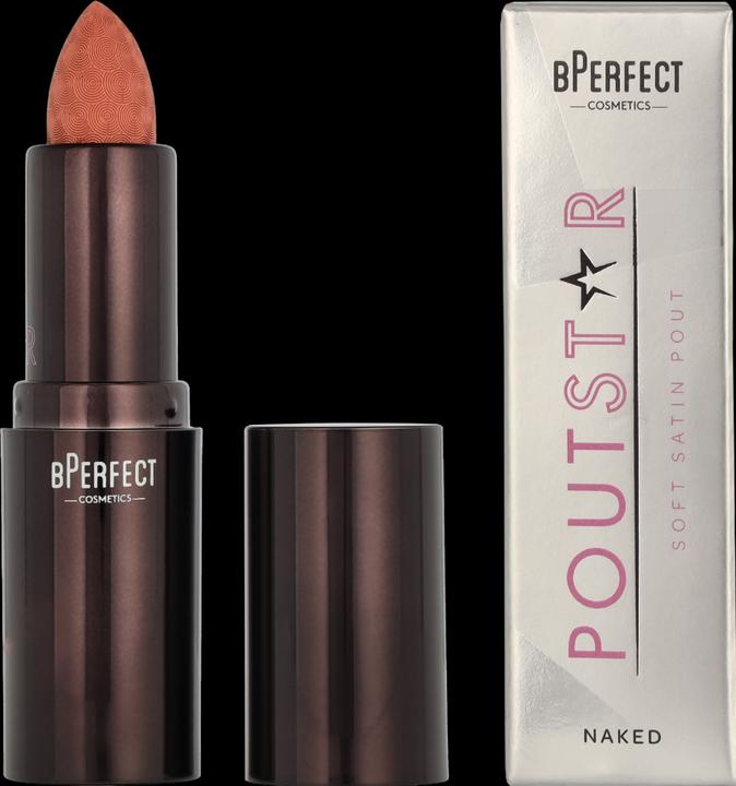 Produktbild BPerfect Cosmetics Make-Up Unisex Poutstar Satin Lipstick #Naked 3.5 Gr (Nude, Neutral)