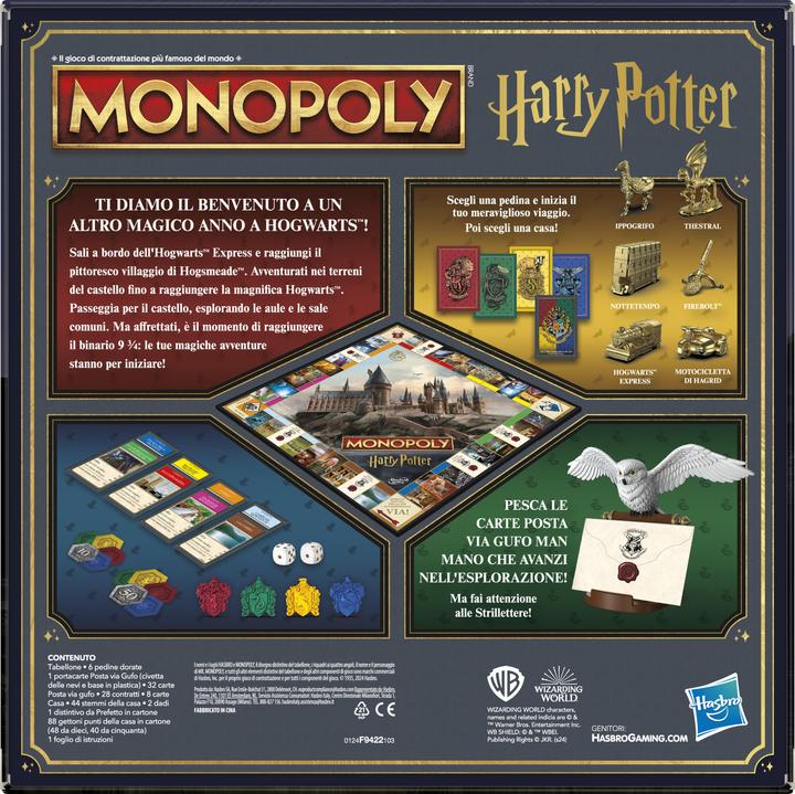 Image du produit Hasbro Gaming Monopoly Harry Potter (Italien)