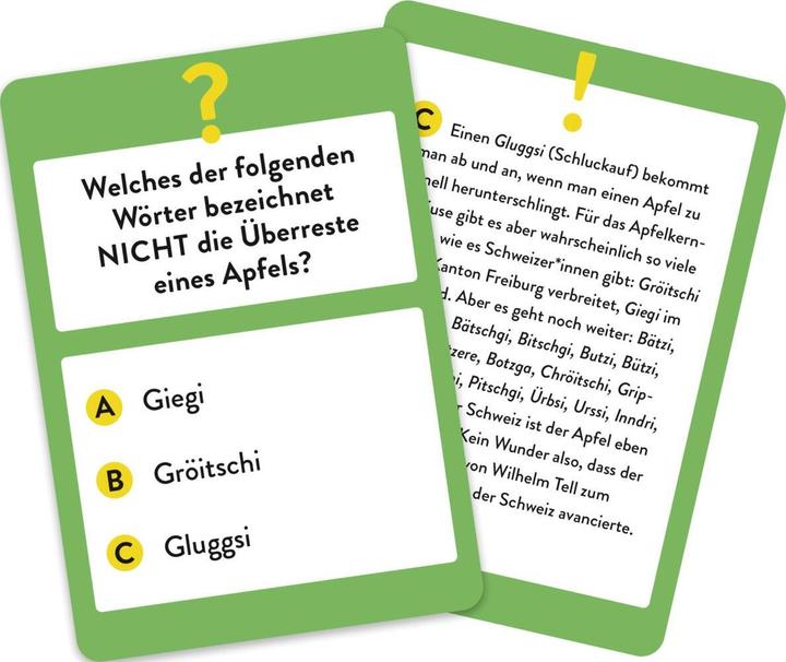 Actual product image Hello! The Swiss Dialects Quiz (German)