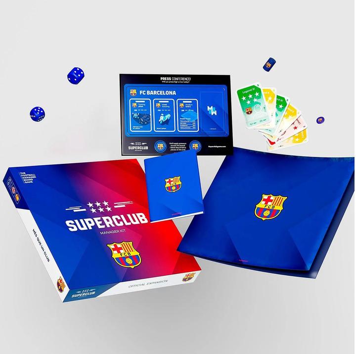 Immagine prodotto Superclub FC Barcellona - Kit da manager (Inglese)