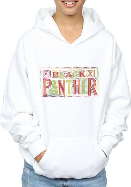 Immagine prodotto Black Panther Tribal Logo Felpa con Cappuccio Ragazzi (152, 158)