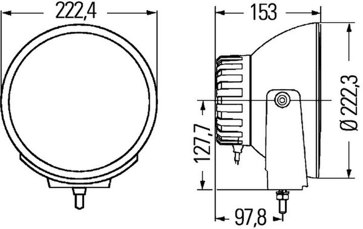 Actual product image Hella Xenon headlights for DAF SCANIA VOLVO VDL