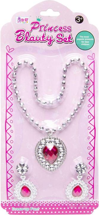 LG-Imports Princesses children's jewellery set 3-piece set (Plastic, Jewellery stones)