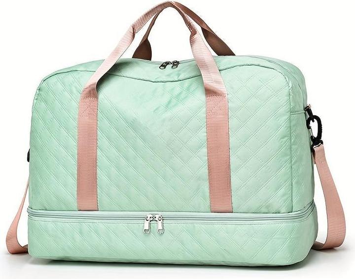 Only-Bags.Store Leichtgewichtige Argyle Muster Gepäcktasche, grosse Kapazität Travel Duffle Bag, Portable Overnight