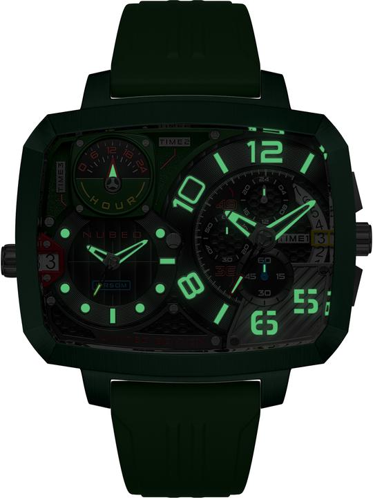 Image du produit Nubeo NB-6084-03 Montre pour homme Odyssey Triple Time-Zone Limited 58mm 5ATM (Chronographe)