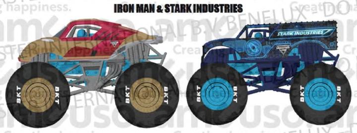 Produktbild Monster Jam Marvel Iron Man Vs. War Machine