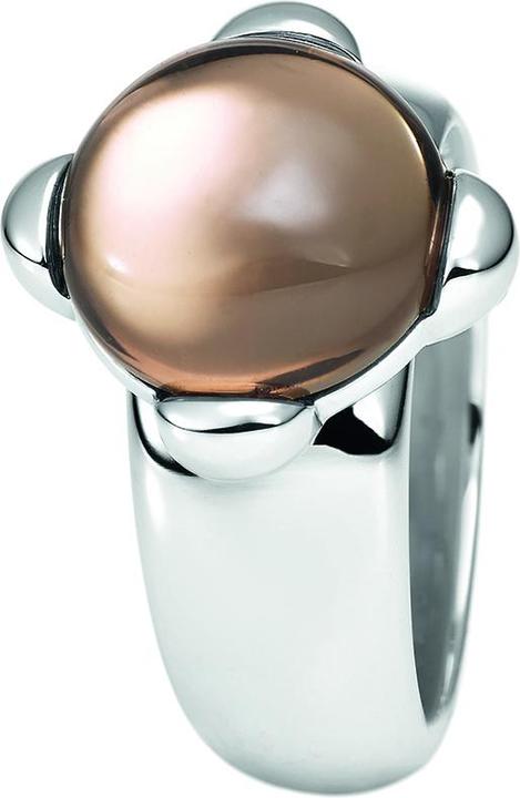 Actual product image Xen Ring with 12 mm smoky quartz cabochon (51)