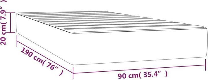 Produktbild VidaXL Moyna (90 x 190 cm, Federkern)