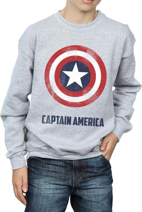 Actual product image Captain America Boys Shield Sweatshirt (152, 158)