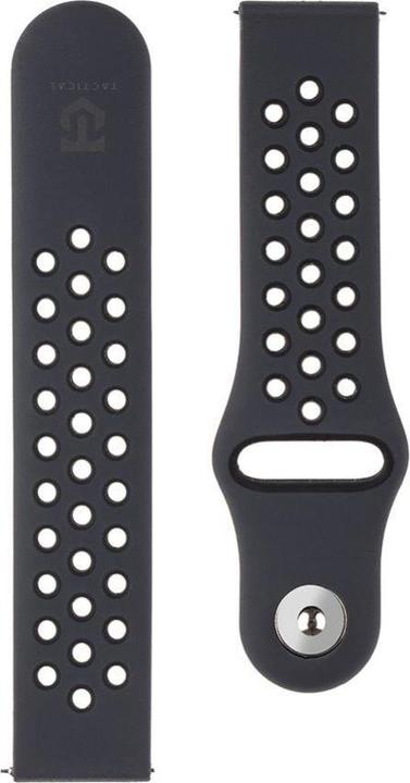Produktbild NoName Tactical 856 Double Silicone Strap 20mm Black (Silicone, Watch 4, Galaxy Watch 6, Watch 42mm, Watch 5, Watch Active)