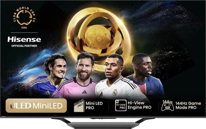 Produktbild Hisense TV 75U7Q sw Mini LED-TV ULED UHD,Multituner,120Hz,Smart,D.Vision,HDR (75", U7QF, LED, UHD, 2025)