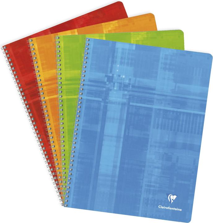 Image du produit Clairefontaine Carnet à spirale (A4, Quadrillé, Couverture rigide)
