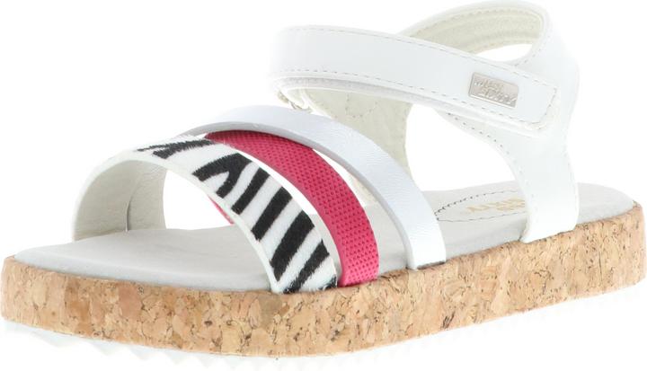 Produktbild Miss Sixty Kinder Mädchen Sandalen Riemchen silber/weiss/pink/zebra (34)