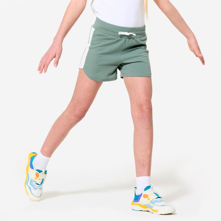 Produktbild Domyos Shorts Mädchen Baumwolle - grün (6, 7, 8)