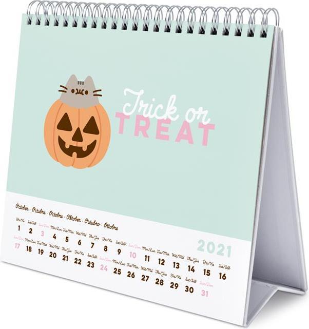 Actual product image Pusheen Table Calendar from the Foodie Collection 2021 (17 x 20 cm)