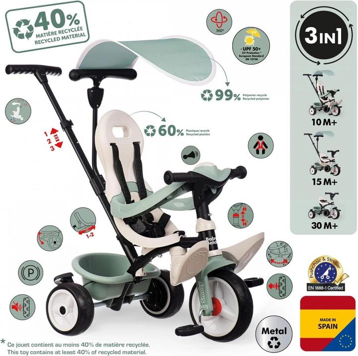 Image du produit Smoby S.Life Baby Balade Tricycle