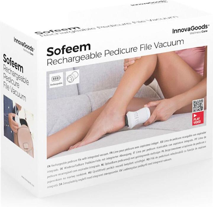 Produktbild InnovaGoods V0103225 Rechargeable Pedicure File with Vacuum Cleaner Inte Gramams ADO Sofeem Various Materials