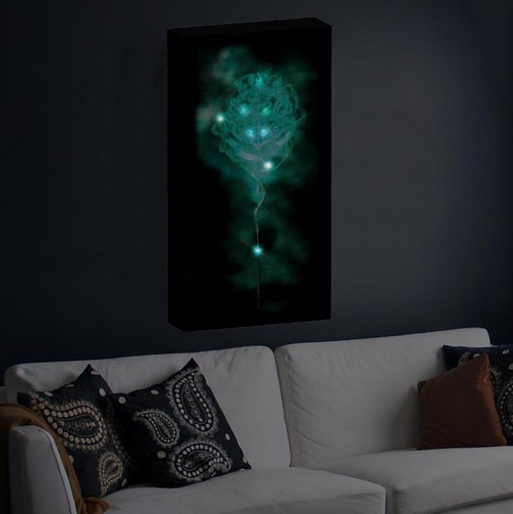 Actual product image Canvas with 6 LED lights (20 x 40 cm)
