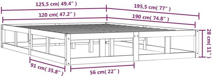 Actual product image VidaXL Nelek (120 x 190 cm)