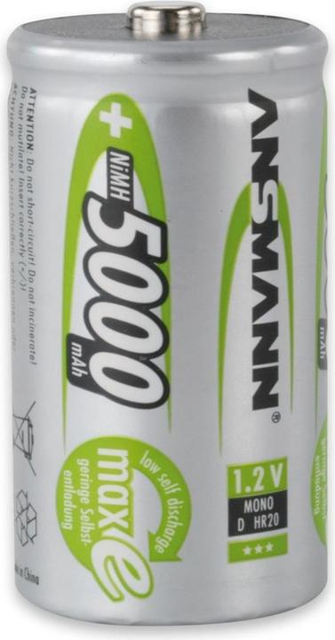 Actual product image Ansmann MaxE (1 pcs., D, 5000 mAh)