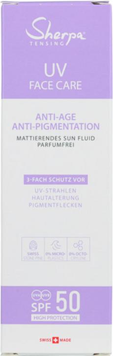 Produktbild Sherpa Tensing Sun Fluid Anti-Aging SPF 50 (Sonnengel, SPF 50, 50 ml, 68 g)