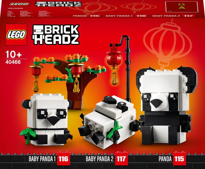 Immagine prodotto LEGO I panda per il Capodanno cinese (40466, LEGO Brickheadz)