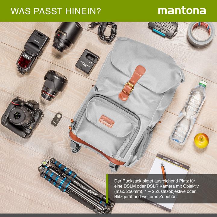 Produktbild mantona Luis junior Retro Fotorucksack (Fotorucksack, 14 l)