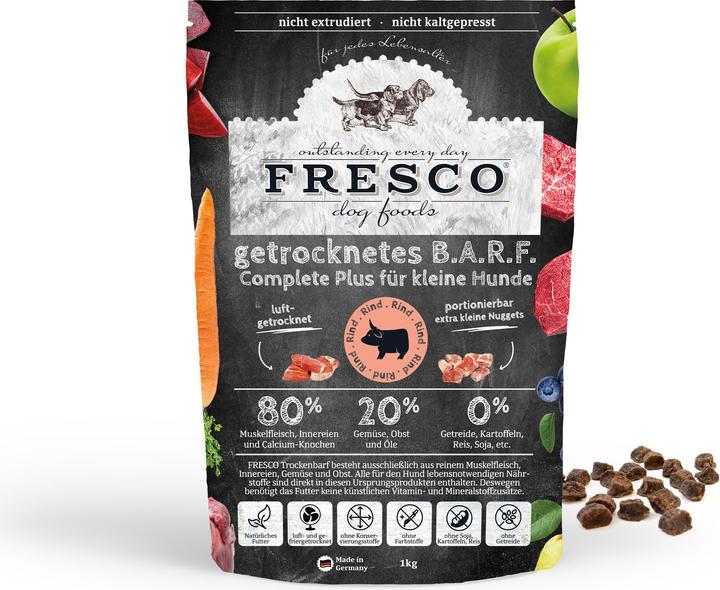 Fresco Trockenbarf Complete Plus Mini Rind (Adult, Senior, Junior, 1 Stk., 1000 g)