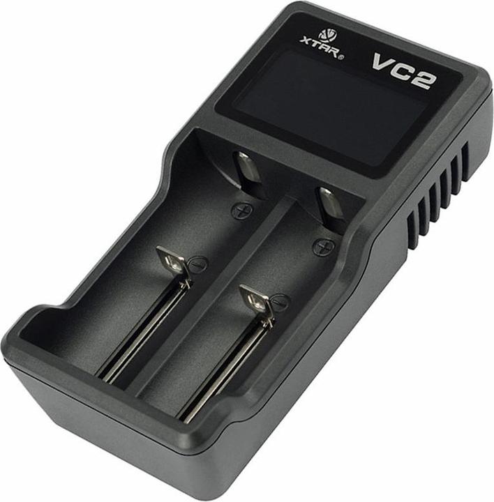 Image du produit AccuCell 2 pièces de batterie CR123A Li-ion et chargeur USB (2 pcs, CR123A, 760 mAh, Piles rechargeables + chargeur)