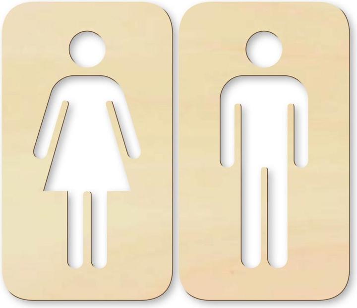 Trenddeko Toilet sign 01