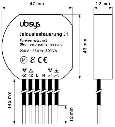 Image du produit Ubisys Commande de stores J1 UP, ZigBee 3.0 (Actionneur de volet)