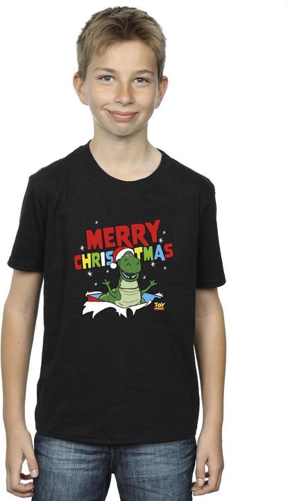 Actual product image Disney Boys Toy Story Rex Christmas Burst T-Shirt (152, 158)