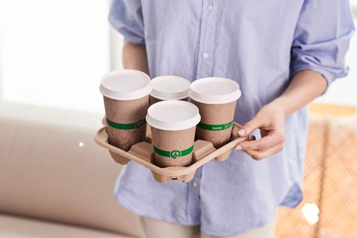 Actual product image Biopak Coffee cup Melli carton 2.4 dl - Plastic-free coating (40 x)