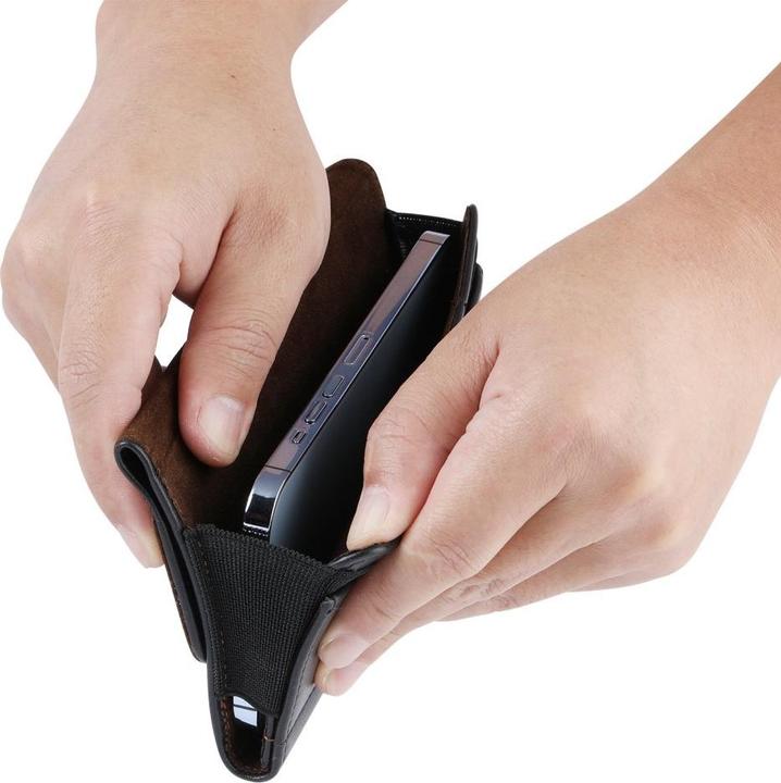Produktbild Werkstein Universal XXXL Leder Tasche mit Gürtelclip - Schwarz