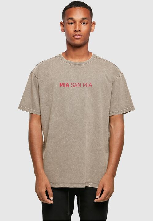 Immagine prodotto FC Bayern München Mia San Mia Red Acid Washed Heavy Oversize Tee - 111611 (L)