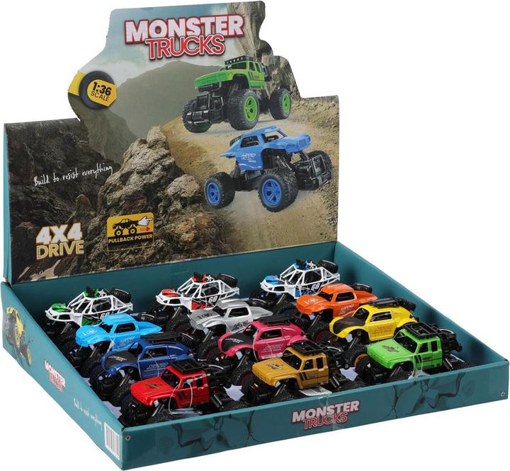 Produktbild Pull back -Monstertruck aus Druckguss