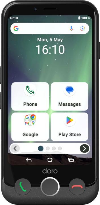 Doro Aurora A10 graphit (64 GB, Graphite, 4.50", Dual SIM, 13 Mpx, 4G)