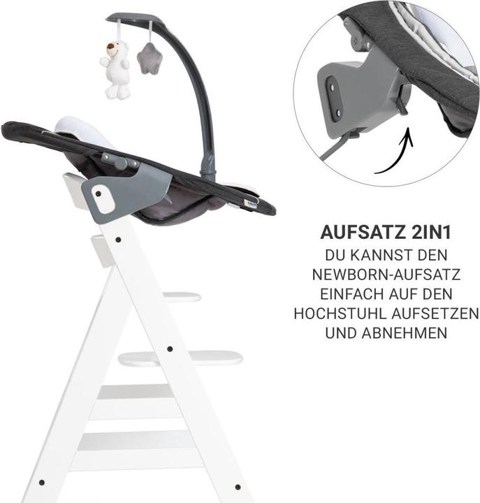 Immagine prodotto Hauck Seggioloni Beta Plus Bianco 5 pezzi - Seggiolone + 2in1 (Seggiolone)