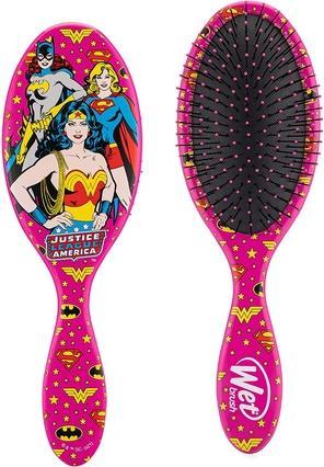 Actual product image Wet Brush Original Detangler Justice League Wonder Woman. Batgirl And Supergirl - Hairbrush -
