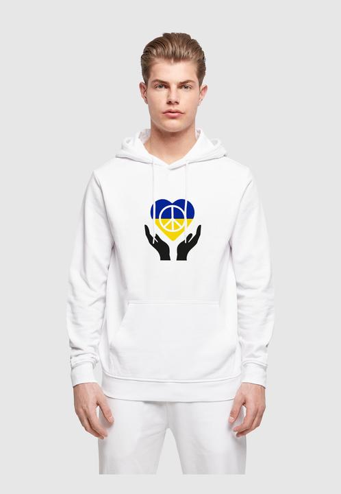 Immagine prodotto Merchcode Peace - Felpa con cappuccio Basic con cuore e mano - 161591 (L)