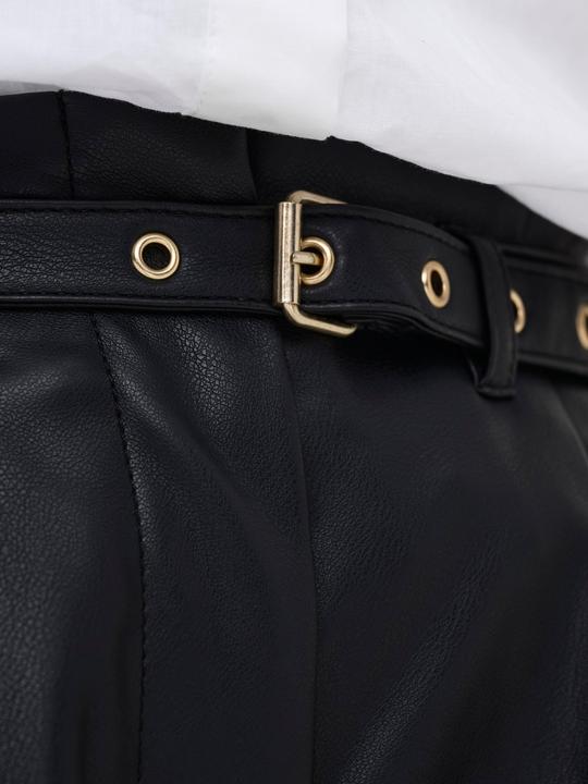 Actual product image Only Comfort Fit Mid Waist Trousers Leather look trousers (M)